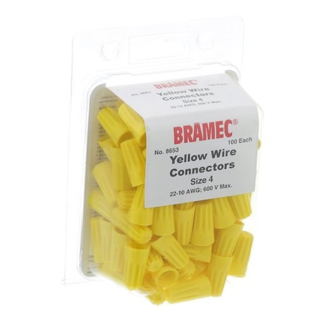 Allpoints Nuts, Wire - Yellow (100/Pkg) 281678